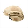 CMAIR4U Airsoft Helmet Mich 2000 Tactical Helmet with Ear Protection, Front NVG Mount and Side Rail (TAN) view 2