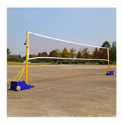 Volleyball/Badminton Poles with Net for Adult & Youth, Steel Volleyball/Badminton Stand with Stable Base, Indoor & Outdoor Use (Color : Style 1, Size : 5-6.6ft)