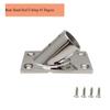 4 Pcs Boat Hand Rail Fitting, 45 Degree Rectangular Base, Marine 316 Stainless Steel usd by Boats/Awning (7/8 inch) view 3