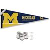 Michigan Team University Wolverines Pennant Flag and Wall Tack Mount Pads view 1