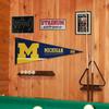 Michigan Team University Wolverines Pennant Flag and Wall Tack Mount Pads view 4