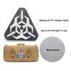2 PCS AliPlus Biohazard Patches Triangle Patch PVC Rubber Morale Patch Hook Backed(Whtie) view 2