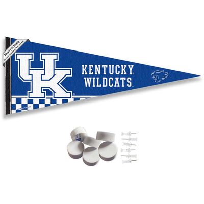 Kentucky Wildcats Pennant Flag and Wall Tack Mount Pads