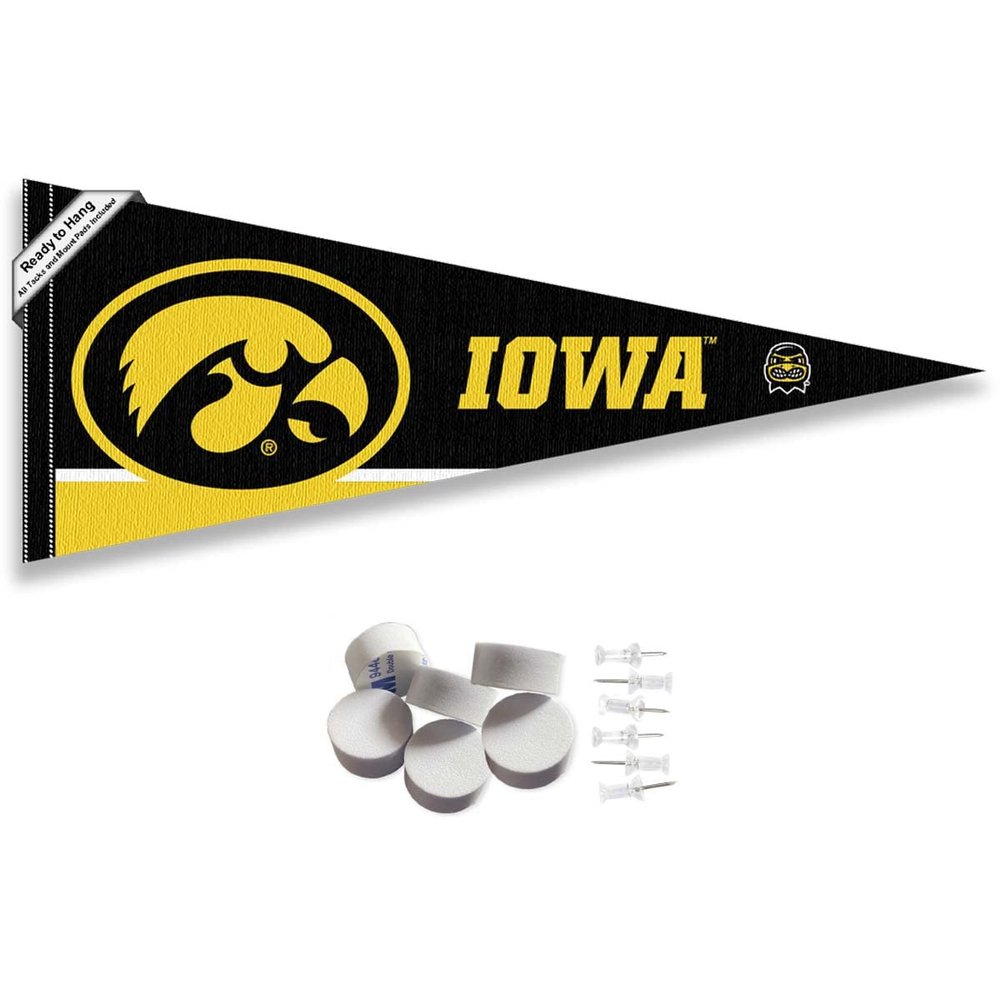 Hawkeyes Pennant Flag and Wall Tack Mount Pads
