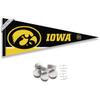 Hawkeyes Pennant Flag and Wall Tack Mount Pads view 1