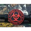 2 PCS AliPlus Zombie Outbreak Response Team Patches Skull Patch PVC Rubber Morale Patch Hook Backed(Red) view 4