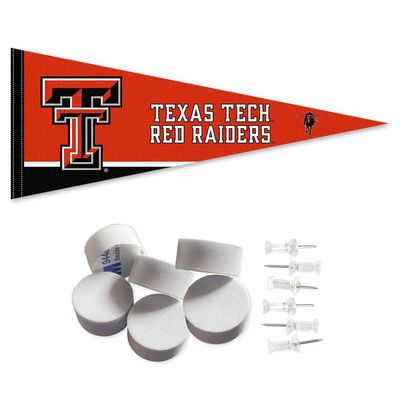 Texas Tech Red Raiders Pennant Flag and Wall Tack Mount Pads
