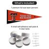Texas Tech Red Raiders Pennant Flag and Wall Tack Mount Pads view 2
