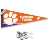 Clemson Tigers Pennant Flag and Wall Tack Mount Pads view 1