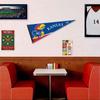 Kansas KU Jayhawks Pennant Flag and Wall Tack Mount Pads view 3
