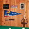 Kansas KU Jayhawks Pennant Flag and Wall Tack Mount Pads view 4