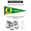 Oregon Pennant Flag and Wall Tack Mount Pads view 2