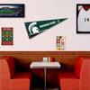 Michigan State Spartans Pennant Flag and Wall Tack Mount Pads view 3