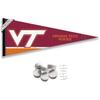 VA Tech Hokies Pennant Flag and Wall Tack Mount Pads view 1