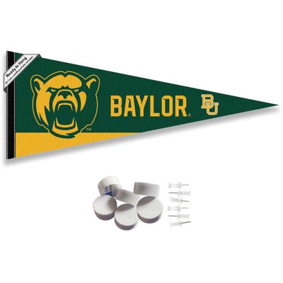Baylor Bears Pennant Flag and Wall Tack Mount Pads