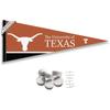 Texas Longhorns Pennant Flag and Wall Tack Mount Pads view 1