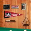 Wisconsin Badgers Pennant Flag and Wall Tack Mount Pads view 4