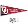 Oklahoma Sooners Pennant Flag and Wall Tack Mount Pads view 1