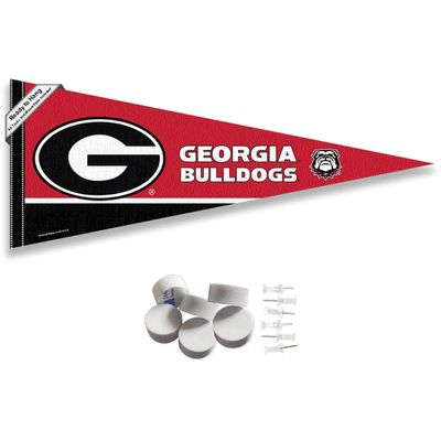 Georgia Bulldogs Pennant Flag and Wall Tack Mount Pads
