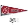 Washington State Cougars Pennant Flag and Wall Tack Mount Pads view 1
