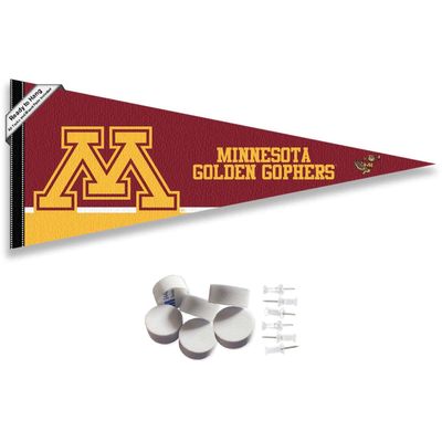 College Flags & Banners Co. Minnesota Gophers Pennant Flag and Wall Tack Mount Pads
