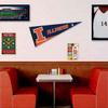Illinois Fighting Illini Pennant Flag and Wall Tack Mount Pads view 3