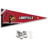 Louisville Cardinals Pennant Flag and Wall Tack Mount Pads view 1