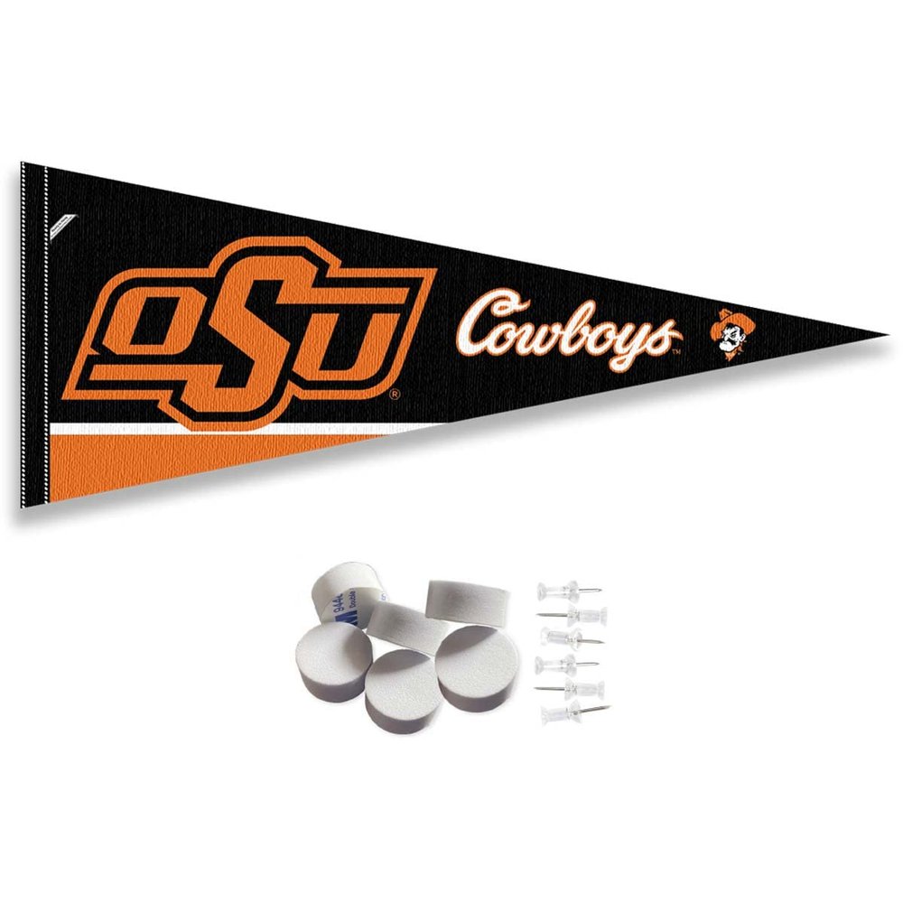 Oklahoma State Cowboys Pennant Flag and Wall Tack Mount Pads