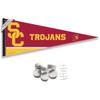 USC Trojans Pennant Flag and Wall Tack Mount Pads view 1