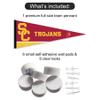 USC Trojans Pennant Flag and Wall Tack Mount Pads view 2