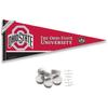 Ohio State Buckeyes Pennant Flag and Wall Tack Mount Pads view 1