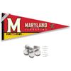 Maryland Terrapins Pennant Flag and Wall Tack Mount Pads view 1
