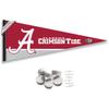 Alabama Crimson Tide Pennant Flag and Wall Tack Mount Pads view 1
