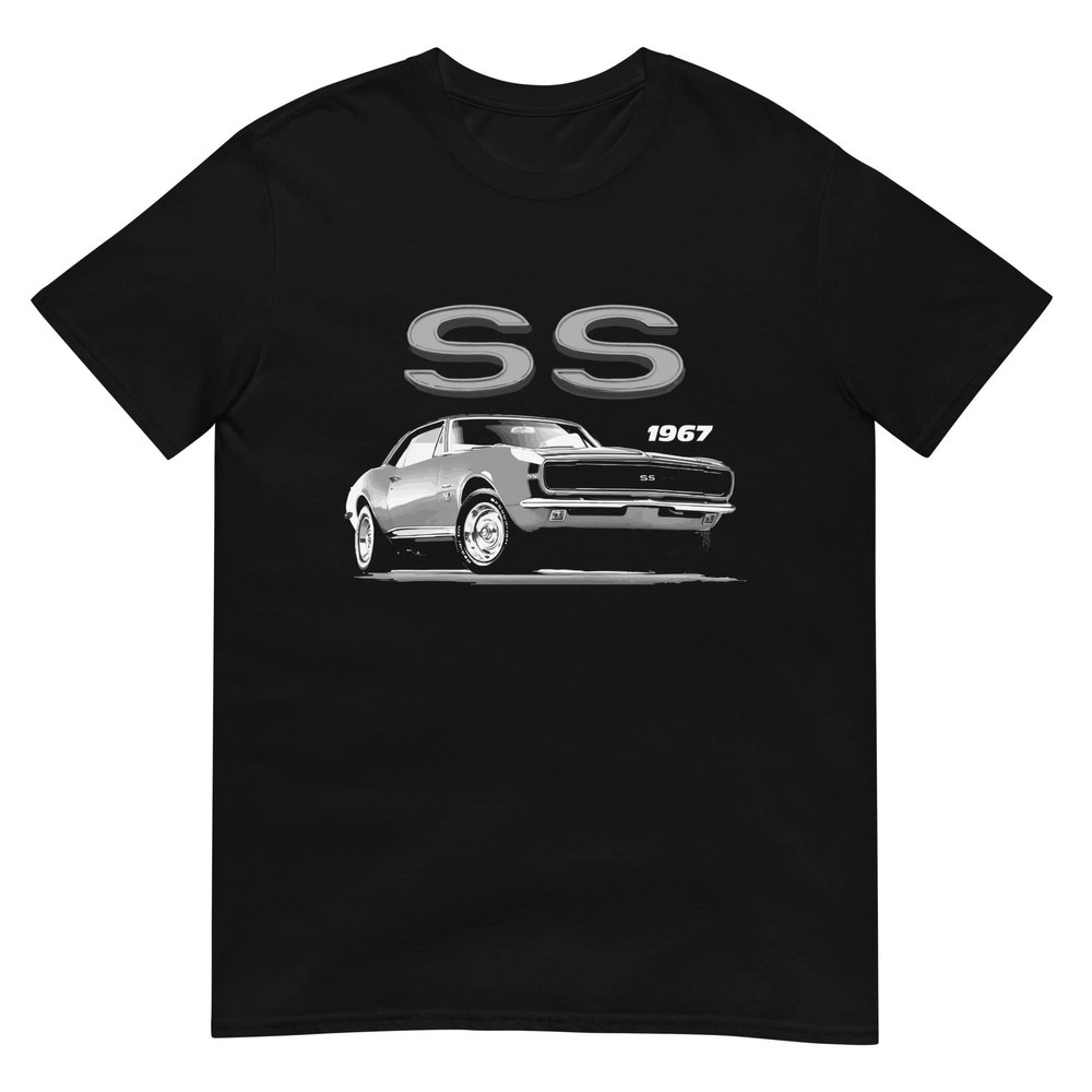 JG Infinite 1967 Camaro SS Super Sport Chevy Muscle Car Owner Short-Sleeve T-Shirt Black