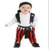 Fun Costumes Babies Classic Pirate Costume for Infants | Buccaneer Costumes | Pirate Captain Outfit for Caribbean Cosplay 6/9mo view 1