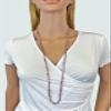 36-inch 4MM Micro-cut Small Petite Size Natural Super 7 Melody Stone Dainty Light Weight Mala Chakra Infinity Slip-on Style Beaded Necklace or Wrap Bracelet for Women. super 7 view 4