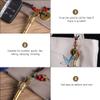 Angoily 3 pcs Elegant Retro Asking Chains Delicate Hanging Whistles Whistle Brass Design Pendant Ring Key Vintage Chain Lifeguard Dragon Car Survival with Emergency Outdoor Help view 4