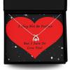 Wishbone Dancing Necklace I May Not Be Perfect But I Sure Do Love You Wishbone Dancing Necklace view 1