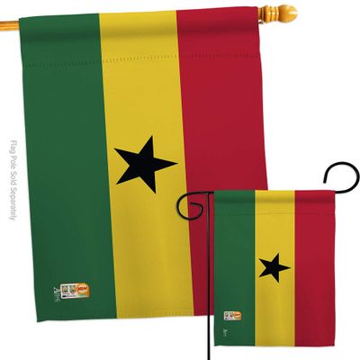 FIFA World Cup Flags Ghana Wall Decor Room Patio Porch Lawn Garden Flag Outdoor Decorations Indoor Tapestry Yard Signs Art Ghanaian Sports Fan Gifts Team Trophy Soccer Game Football Made in USA