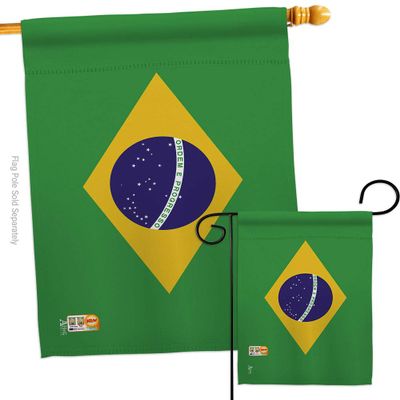 FIFA World Cup Flags Brazil Wall Decor Room Patio Porch Lawn Garden Flag Outdoor Decorations Indoor Tapestry Yard Signs Art Brazilian Sports Fan Gifts Team Trophy Soccer Game Football Made in USA