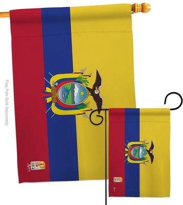 FIFA World Cup Flags Ecuador Wall Decor Room Patio Porch Lawn Garden Flag Outdoor Decorations Indoor Tapestry Yard Signs Art Ecuadorian Sports Fan Gifts Team Trophy Soccer Game Football Made in USA