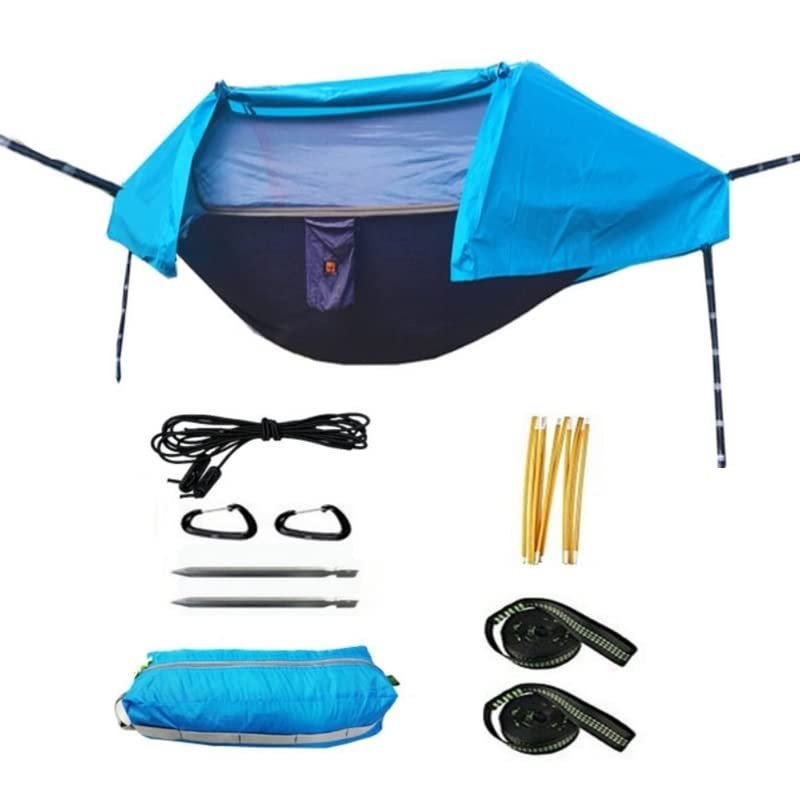 KIZQYN Swing Set Camping Hammock (with Net) - for Camping Hiking Backpack, Ultra Lightweight Outdoor Travel Hammock Swing Seat