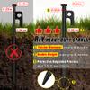 4 Pack Tent Stakes Heavy Duty Metal Tent Pegs for Camping Steel Tent Stakes 8 inch Unbreakable and Inflexible Black view 2