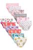 Cadidi Dinos Girls' Cotton Panties Big Girls Soft Underwears Kids Briefs (Pack of 12) Size 10 view 1