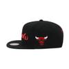 Mitchell & Ness Chicago Bulls NBA The Finals Snapback Hat Adjustable Cap - Black/NBA Finals 1991 Side Patch view 3