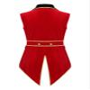 winying Womens Halloween Gothic Victorian Frock Coat Circus Showman Tailcoat Ringmaster Costume Red Small view 4