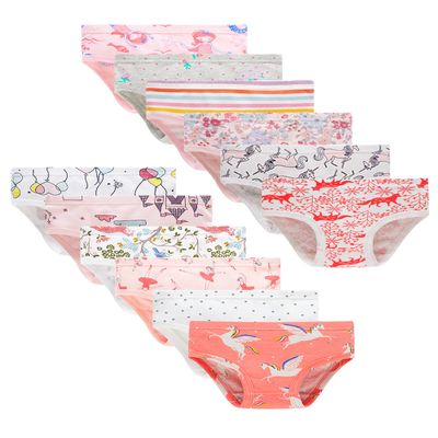 Cadidi Dinos Little Girls Underwears Soft 100% Cotton Panties Little Girls' Undies Assorted Underwear (Pack of 12) Size 3T 4T
