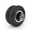L-faster 8 Inch Double Wheel with 16 Teeth Sprocket Gear Compatible with #410 Chain Components for Cart Flatbed Tricycle Scooter(Wheel and 16T Gear) view 2