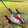 Golf Swing Training Aid Improve Your Swing Rotate and hit The Golf Ball to Practice Straight Fade and Draw line view 1