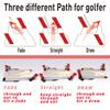 Golf Swing Training Aid Improve Your Swing Rotate and hit The Golf Ball to Practice Straight Fade and Draw line view 3